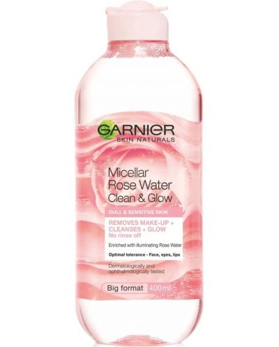 Garnier Skin Naturals Мицеларна розова вода, 400 ml - 1