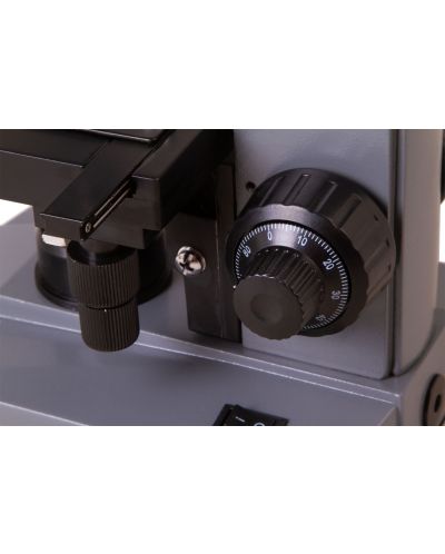 Микроскоп Levenhuk - 320 BASE, монокулярен, сив/черен - 4