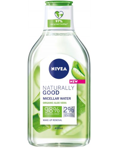 Nivea Naturally Good Мицеларна вода, 400 ml - 1