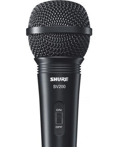 Микрофон Shure - SV200A, кабел + държач + калъф, черен - 2