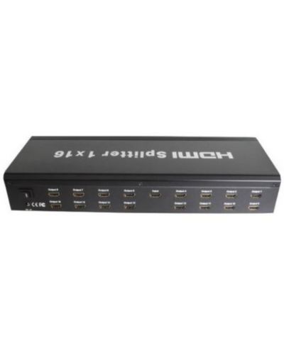 HDMI сплитер ESTILLO  HDSP0116-4K, 1/16, черен - 1