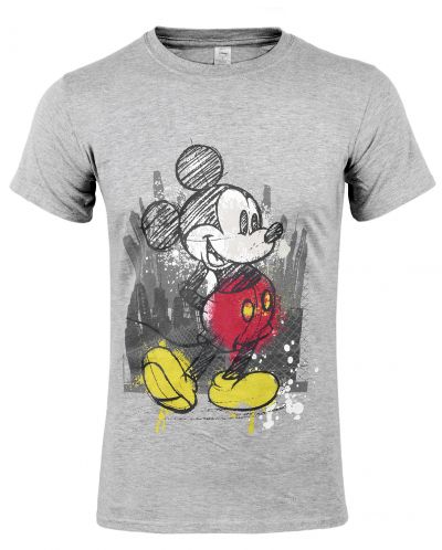 Тениска Micky Mouse - Tap, сива, размер M - 1