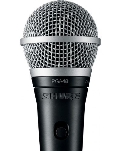 Микрофон Shure - PGA48-XLR, черен - 1
