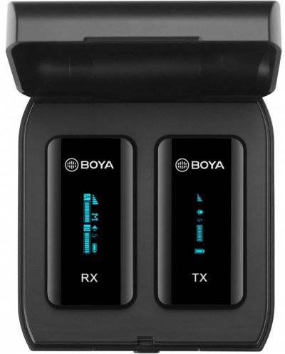 Микрофонна система Boya - BY-XM6-K1, безжична, черна - 1