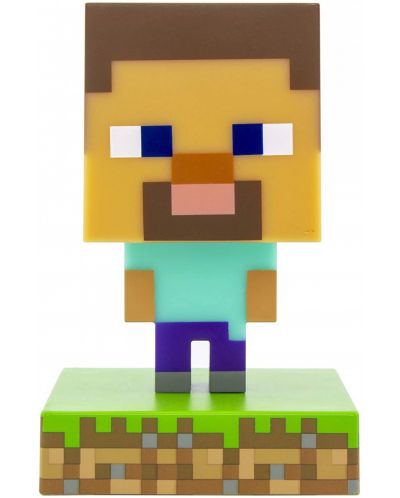 Лампа Paladone Games: Minecraft - Steve Icon - 1