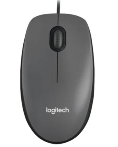 Мишка Logitech - M100, оптична, черна - 1