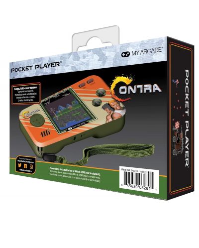 Мини конзола My Arcade -  Contra 2in1  Pocket Player (Premium Edition) - 3