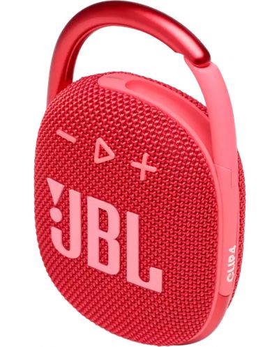 Портативна колонка JBL - Clip 4, червена - 6