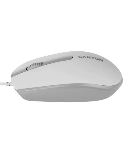 Мишка Canyon - CNE-CMS10WG, оптична, White grey - 4