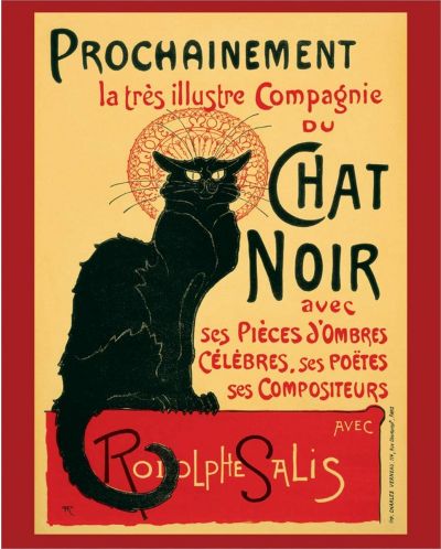 Мини плакат Pyramid Art: Theophile Steinlen - Le Chat Noir