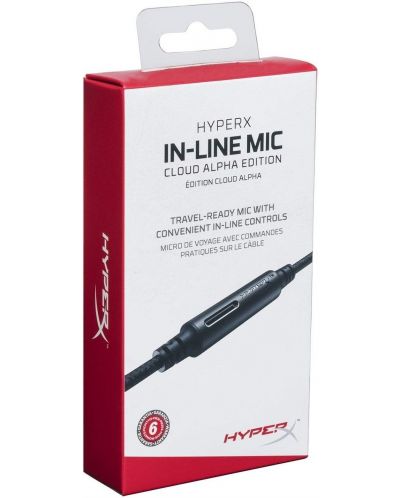 Микрофон In-Line за Kingston HyperX Cloud Alpha, черен - 1