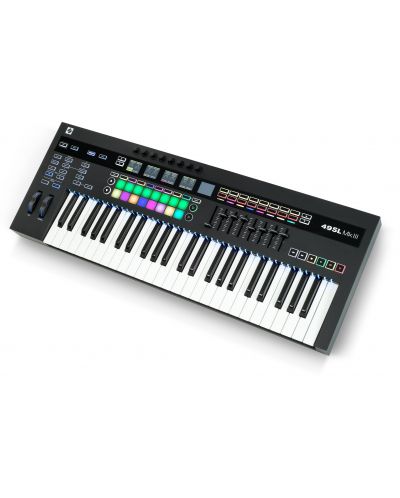 MIDI контролер Novation - 49SL MKIII, черен - 2