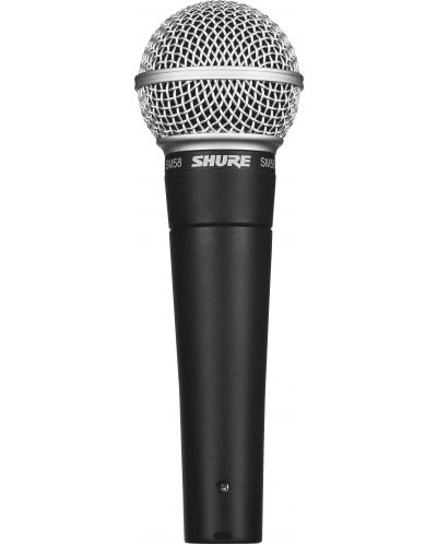 Микрофон Shure - SM58, комплект кабели, черен - 3
