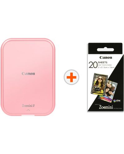 Мини принтер Canon - Zoemini 2 PV-223-RGW EMEA HB, Rose Gold - 1