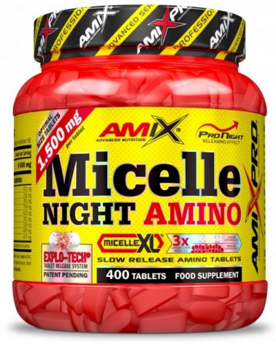 Micelle Night Amino, 1500 mg, 400 таблетки, Amix - 1
