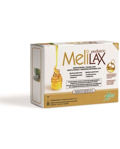 Melilax Pediatric Микроклизми за деца, 6 броя, Aboca - 1
