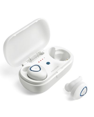 Слушалки с микрофон Microlab Trekker 200 - Bluetooth, безжични, бели - 1