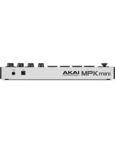 MIDI контролер-синтезатор Akai Professional - MPK Mini 3, бял - 4