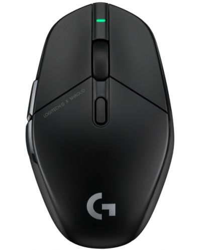 Мишка Logitech - G303 Shroud edition, оптична, безжична, черна - 1