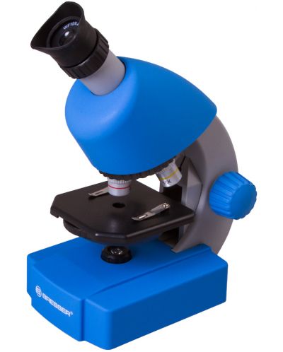 Микроскоп Bresser - Junior, 40-640x, син - 1