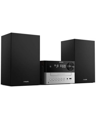 Аудио система Philips - TAM3205/12, 2.0, черна/сива - 2