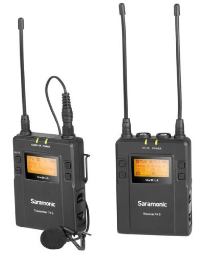 Микрофон Saramonic - UwMic9 Kit1 UHF, безжичен, черен - 2