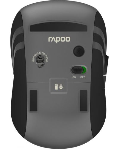 Мишка RAPOO - MT 350 Multi-mode, оптична, безжична, черна - 3