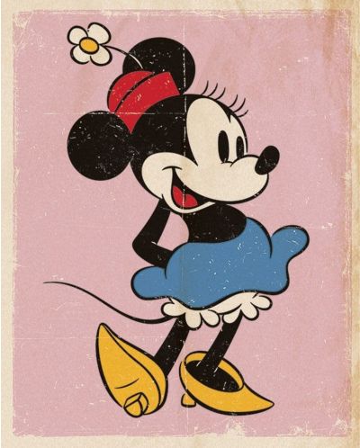 Мини плакат Pyramid Disney: Mickey Mouse - Retro Minnie Mouse