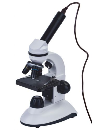 Микроскоп Discovery - Nano Polar, дигитален, с книга, черен - 1