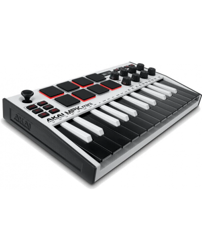 MIDI контролер-синтезатор Akai Professional - MPK Mini 3, бял - 2