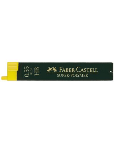 Мини графити Faber-Castell - Super-Polymer, 0.35 mm, HB, 12 броя - 1