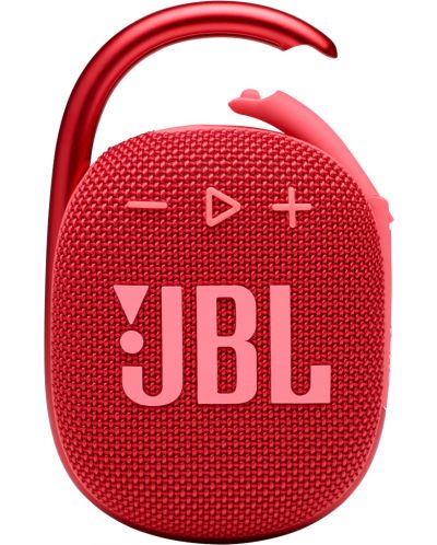 Портативна колонка JBL - CLIP 4, червена - 1
