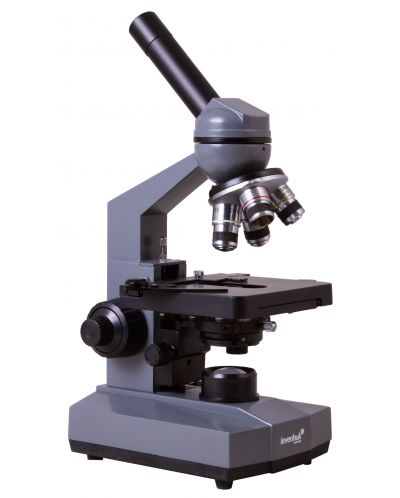 Микроскоп Levenhuk - 320 BASE, монокулярен, сив/черен - 7