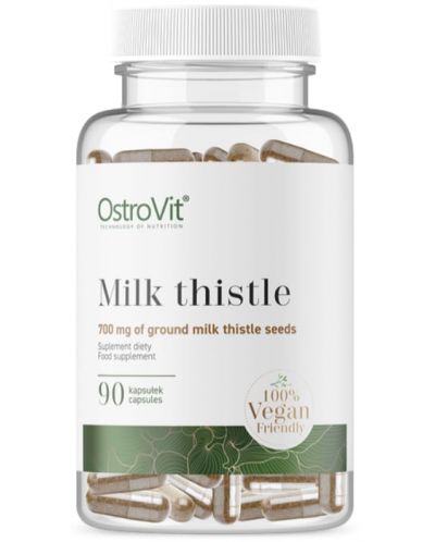 Milk thistle, 700 mg, 90 капсули, OstroVit - 1