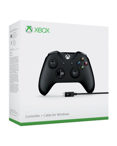 Microsoft Xbox One Wireless Controller + кабел за PC	 - 6