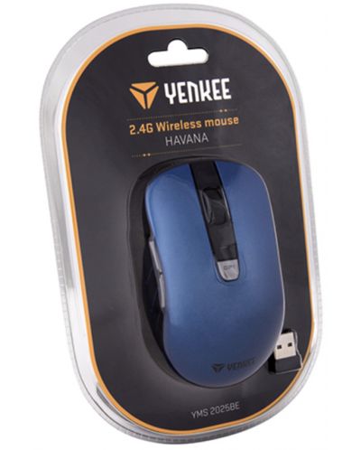 Мишка Yenkee - 2025BE, оптична, безжична, синя - 4