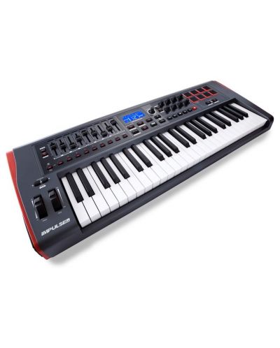 MIDI контролер Novation - Impulse 49, сив - 2