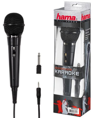 Микрофон Hama - DM-20, черен - 2