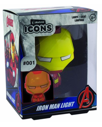 Лампа Paladone Marvel: Iron man - Iron Man Icon - 3