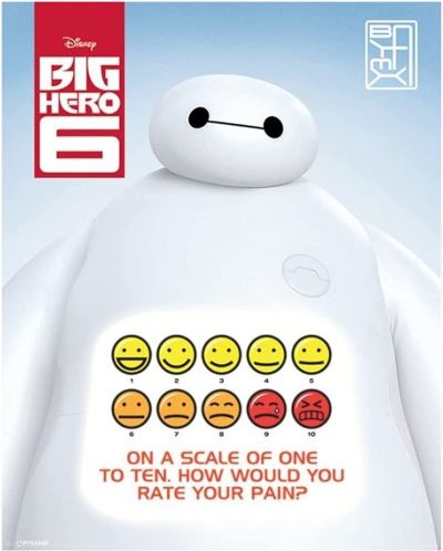 Мини плакат Pyramid Disney: Big Hero 6 - Rate Your Pain