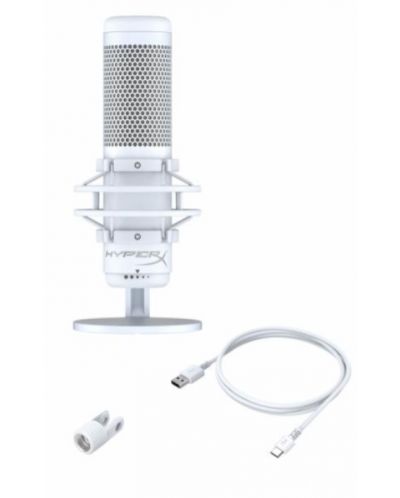 Микрофон HyperX - QuadCast S, бял - 7