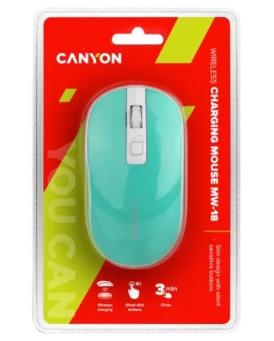 Мишка Canyon - MW-18, оптична, безжична, синя - 5