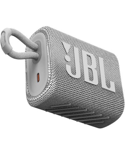 Портативна колонка JBL - Go 3, бяла - 2