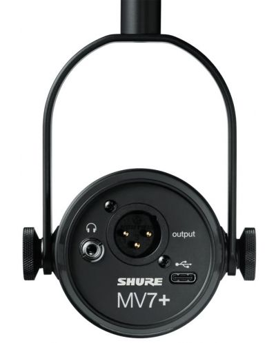 Микрофон Shure - MV7+, черен - 4
