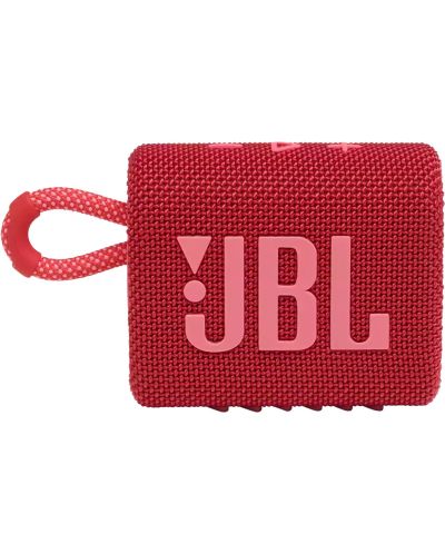 Портативна колонка JBL - Go 3, червена - 4