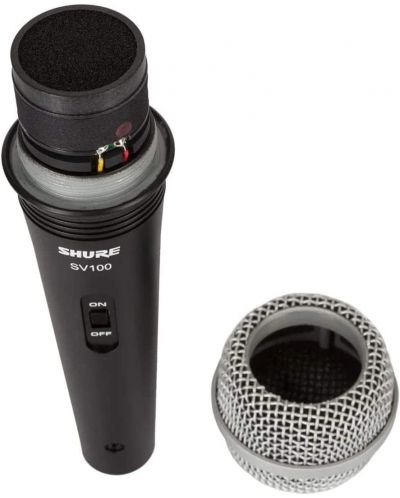 Микрофон Shure - SV100-W, черен - 4