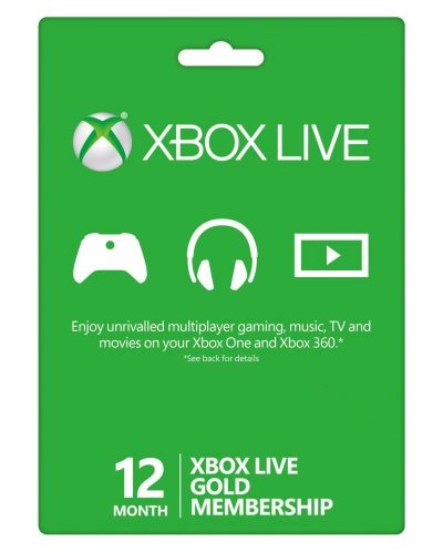 Xbox Live 12 месечен абонамент - 1