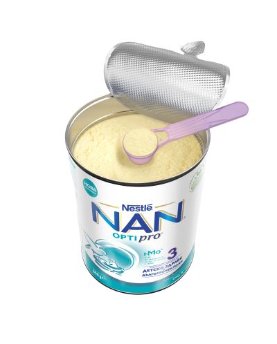 Млечна напитка на прах Nestle Nan - Optipro 3, 800 g - 6