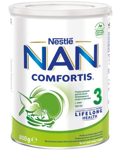 Млечна напитка на прах Nestle Nan - Comfortis 3, 800 g