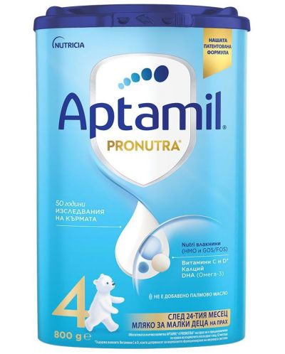 Мляко за малки деца Aptamil - Pronutra 4, 800 g - 1